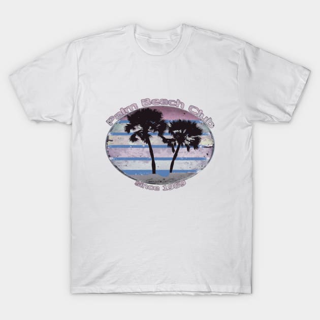 Palm Beach Club T-Shirt by Againstallodds68